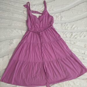 Elegant Pink Sleeveless Dress